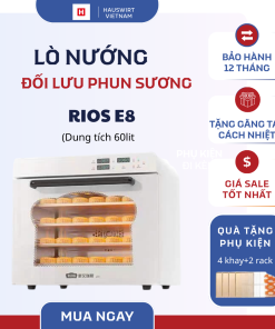 Lò nướng đối lưu phun sương RIOS E8 (dung tích 60lit) phù hợp kinh doanh
